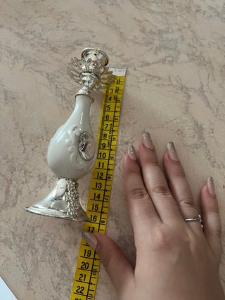 Portacandele in argento vintage Argenteria Celient