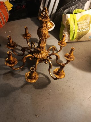 Lámpara Rococó Francesa Antigua