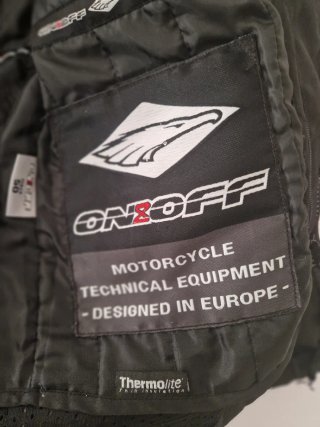 Giacca da moto ON/OFF nera