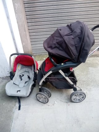 Carro para bebé con silla de coche