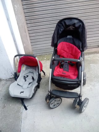 Carro para bebé con silla de coche