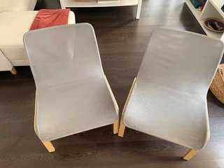 Pack 2 sillones/butaca NOLMYRA grises