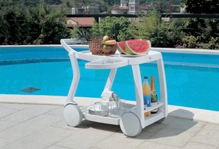 Camarera Nardi Garden Forniture Blanca