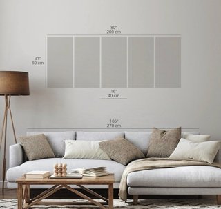 Cuadro Mapa del Mundo 200x80cm