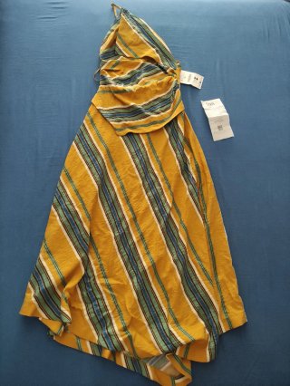 Vestido Zara Asimétrico Estampado Talla S