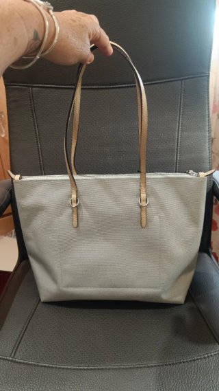 Bolso Tote Lauren Ralph Lauren Gris/Beige