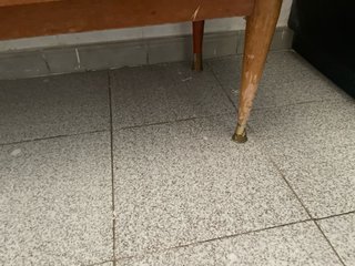 Mueble aparador madera y cristal vintage