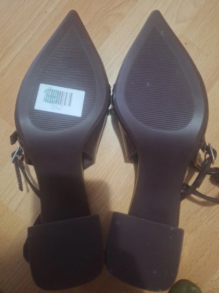 Zapatos Bershka Tacon Vino/Morado Nuevos