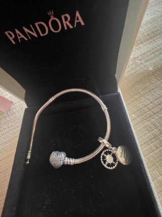 Pulsera Pandora Corazón y Brújula