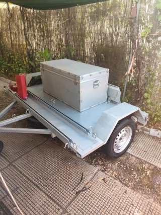 Carro porta motos transversal
