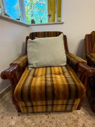 Sofá y 2 sillones vintage