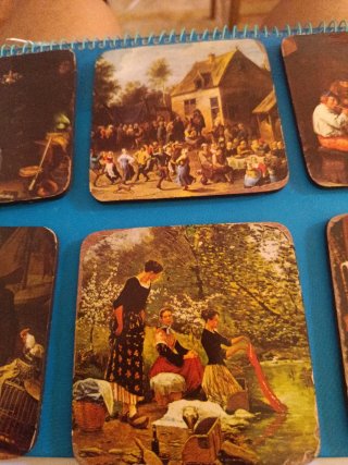6 Posavasos Antiguos Arte