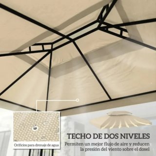 Repuesto Pérgola 4x3 Beige Poliéster