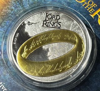 Moneda El Señor de los Anillos Silver .999 Plated