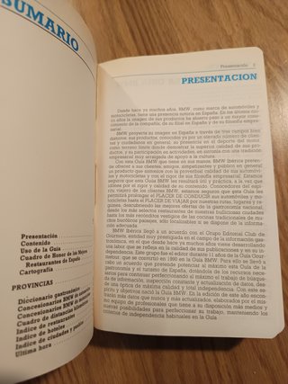 Guía BMW: Gastronomía y Turismo en España 1991