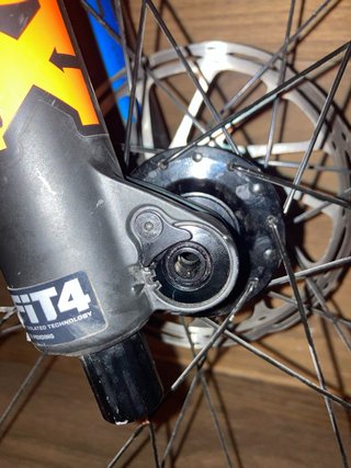Bicicleta Enduro Giant Azul y Naranja