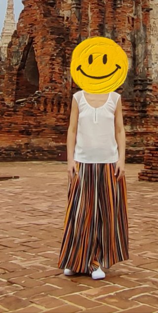 Pantalones Palazzo rayas.