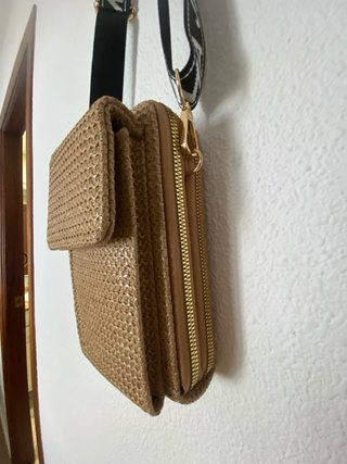 Bolso bandolera porta móvil