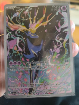 Carta Pokémon Xerneas Geotormenta Full Art