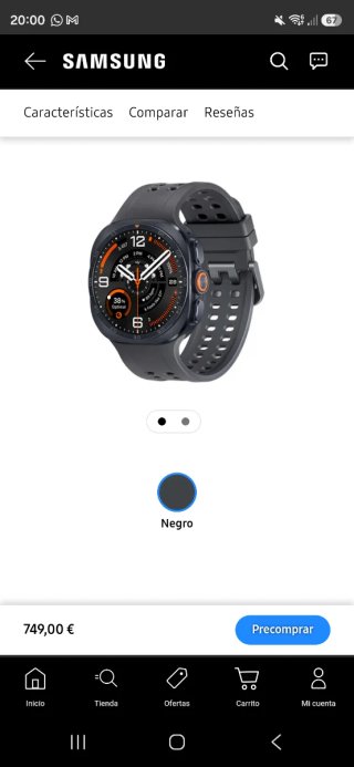Samsung Galaxy Watch Ultra 2 Gris Titanio