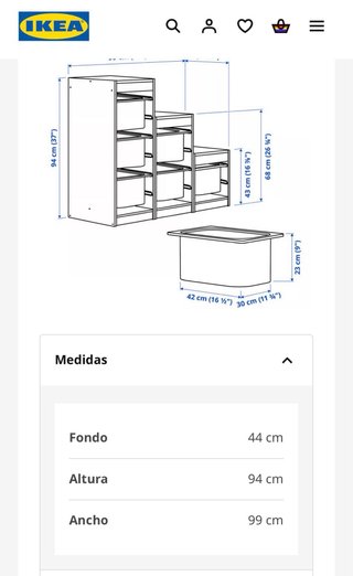 Mueble Cajonera Blanco Plástico