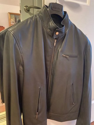 Chaqueta de Piel Emporio Armani Negra