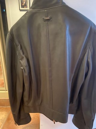 Chaqueta de Piel Emporio Armani Negra