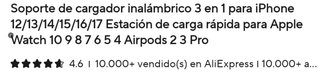 Estación Carga 3 en 1 iPhone/Watch/Airpods