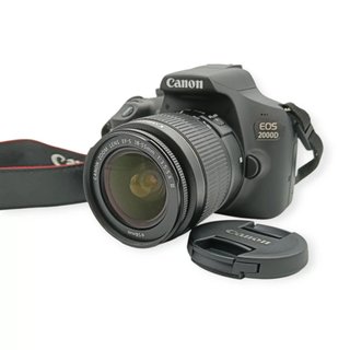 CAMARA DIGITAL 2000D + OBJETIVO 18-55MM + FUNDA + CARGADOR + TARJETA SD