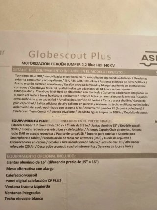 Globescount plus citroen jumper 2.2 2022