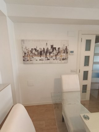 Cuadro Lienzo Skyline Nueva York Dorado