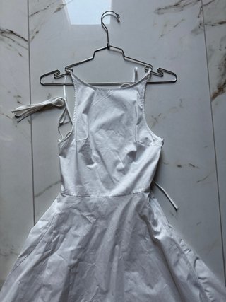 Vestito lungo bianco Zara