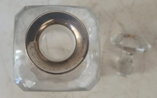 Licorera Bohemia Cristal y Plata