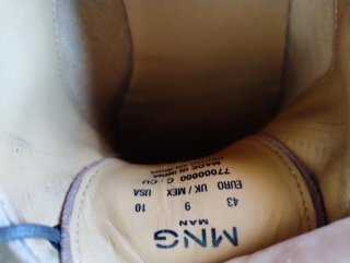 Zapatos de piel Mango Man Talla 43 Marrón