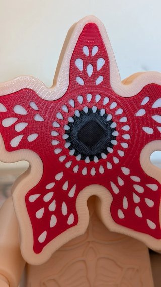 Demogorgone stile Lego, stampato in 3d, alt 30cm