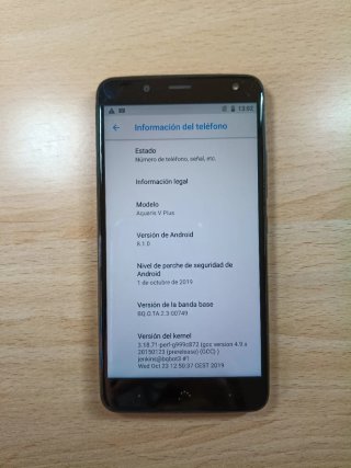 BQ Aquaris V Plus 64GB/4GB+ Micro SD 64 y cable