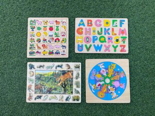 Set Puzzles Madera Didácticos