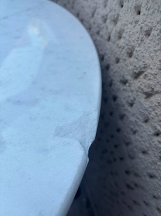 Tavolo da esterno in ferro battuto diametro 60 cm