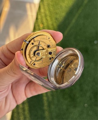Reloj de Bolsillo Inglés Half Fusee 1850