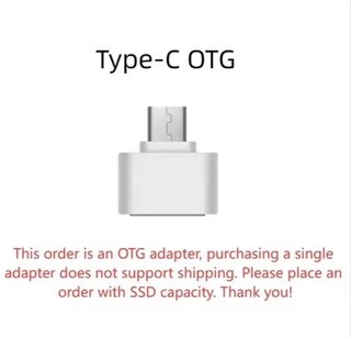 Disco Duro SSD Portatil 1TB USB-C OTG Ultraligero