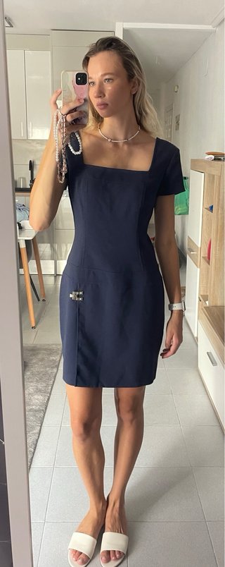 Vestido Versace Jeans Azul Marino Mujer