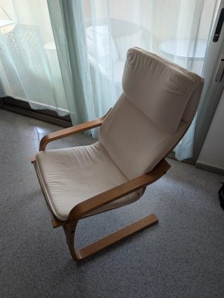 Silla Ikea Madera Beige