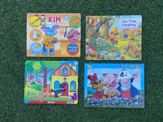 Set 4 Puzzles Infantiles (Kim, Caperucita, Cerdito