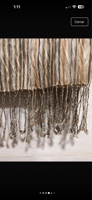 Pañuelo Seda Ralph Lauren Marrón y Beige.