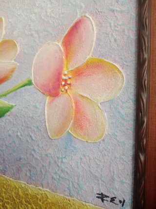 Pack 2 Cuadros Flores Relieve