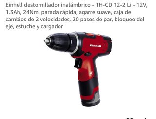 Einhell TH-CD 12-2 Li Destornillador 12V