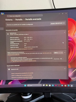 Monitor MSI Curvo 27 180Hz FHD