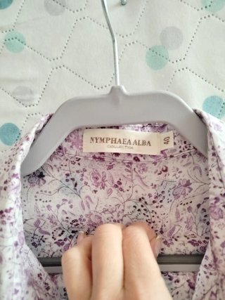Camisa Nymphaea Alba de seda