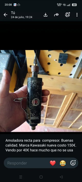 Amoladora Recta Kawasaki