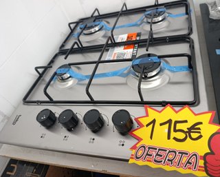 Placa de gas Beko Inox